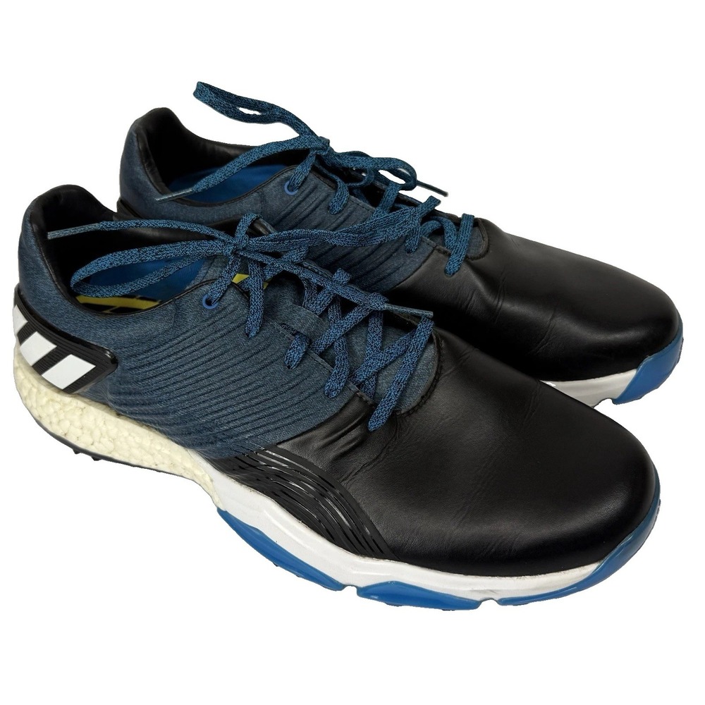 Adidas Adipower 4ORGED DA9318 Men's Golf Shoes US  12 Black/Blue Spiked